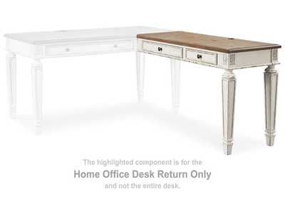 Realyn Home Office Desk Return,Signature Design By Ashley