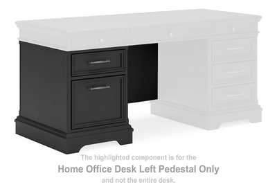 Image for Beckincreek Home Office Desk Left Pedestal