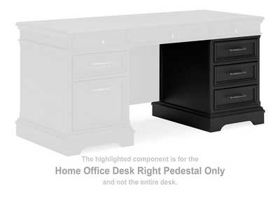 Image for Beckincreek Home Office Desk Right Pedestal