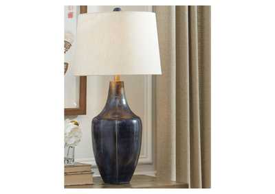 Image for Evania Purple Table Lamp