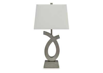 Amayeta Silver Finish Table Lamp,Signature Design By Ashley