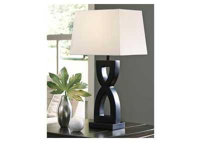 Amasai Black Table Lamp,Signature Design By Ashley