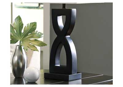 Amasai Black Table Lamp,Signature Design By Ashley