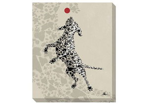 Image for Berniss Tan/Black/Red Wall Art