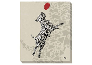 Image for Berniss Tan/Black/Red Wall Art