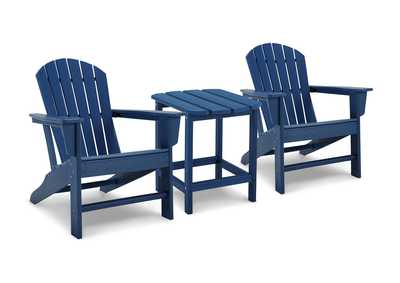 Sundown Treasure 2 Adirondack Chairs with End table,Outdoor By Ashley