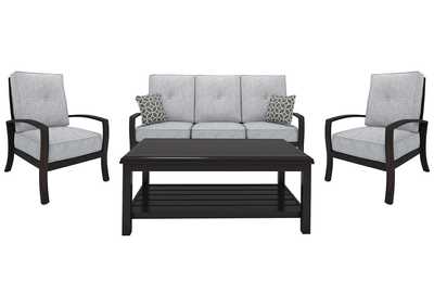 Image for Castle Island Outdoor Sofa and 2 Chairs with Coffee Table