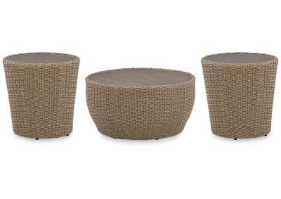 Danson Outdoor Coffee Table with 2 End Tables