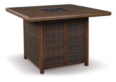Image for Paradise Trail Bar Table with Fire Pit