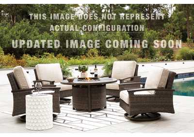 Image for Paradise Trail Outdoor Counter Height Dining Table with 4 Barstools