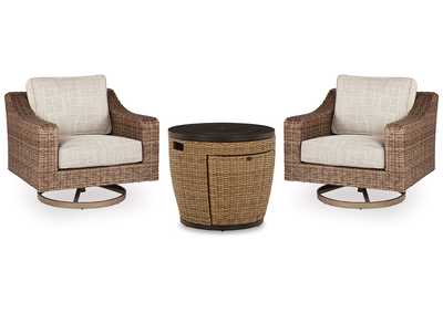 Image for Malayah Fire Pit Table and 2 Chairs