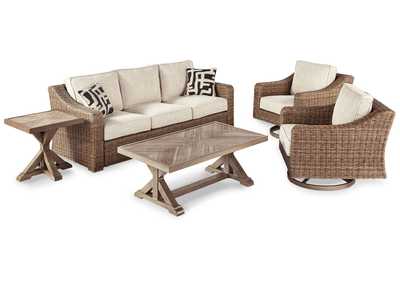 Image for Beachcroft Outdoor Sofa with 2 Lounge Chairs, Coffee Table and End Table