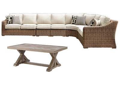 Beachcroft 5-Piece Outdoor Sectional with Coffee Table