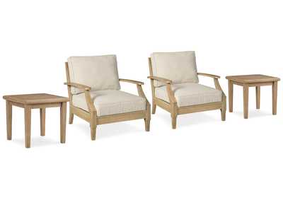 Image for Clare View 2 Outdoor Lounge Chairs with 2 End Tables