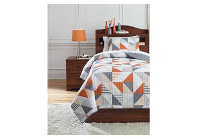 Layne 2-Piece Twin Coverlet Set,Signature Design By Ashley