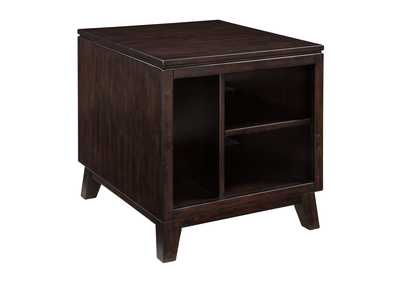 Image for Chanceen Dark Brown Rectangular End Table