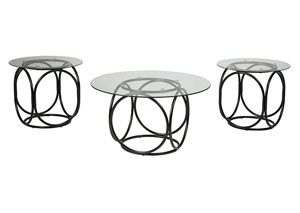 Image for Quassey Black Occasional Table Set