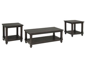 Image for Mallacar Black Occasional Table Set