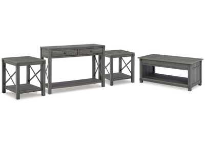 Freedan Lift-top Coffee Table, 2 End Tables and Console,Signature Design By Ashley