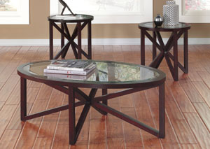 Image for Sleffine Occasional Table Set (Cocktail & 2 Ends)