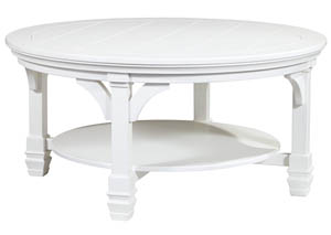 Image for Mintville White Round Cocktail Table