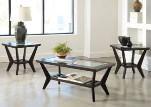 Image for Lanquist Occasional Table Set (Cocktail & 2 Ends)