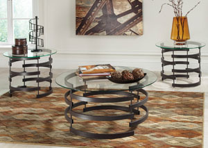 Image for Kaymine Occasional Table Set (Cocktail & 2 Ends)