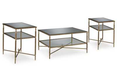 Cloverty Coffee Table with 2 End Tables,Signature Design By Ashley
