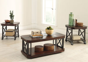 Image for Vinasville Occasional Table Set (Cocktail & 2 Ends)