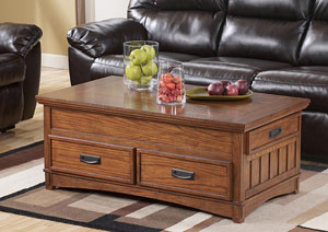 Image for Cross Island Lift-Top Storage Cocktail Table