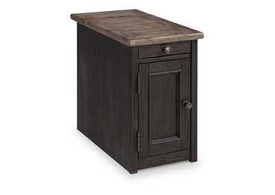 Tyler Creek Chairside End Table with USB Ports & Outlets,Signature Design By Ashley