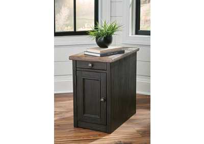 Tyler Creek Chairside End Table with USB Ports & Outlets,Signature Design By Ashley