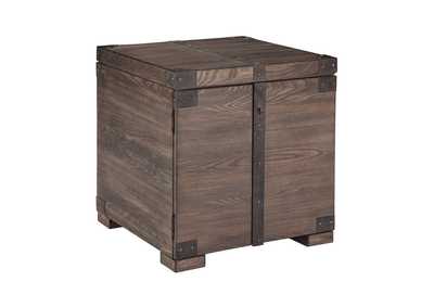 Image for Burladen Grayish Brown Square End Table