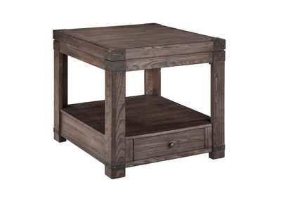 Image for Burladen Grayish Brown Rectangular End Table