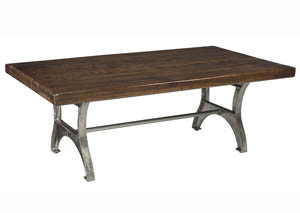 Image for Dresbane Warm Brown Rectangular Cocktail Table