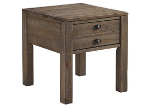 Image for Keeblen Grayish Brown Rectangular End Table