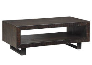 Image for Parlone Brown/Black Rectangular Cocktail Table