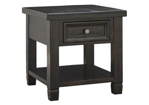 Image for Townser Grayish Brown Rectangular End Table