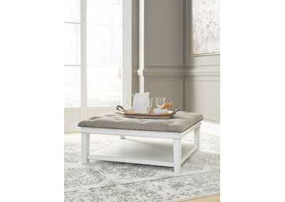 Kanwyn Upholstered Ottoman Coffee Table,Signature Design By Ashley