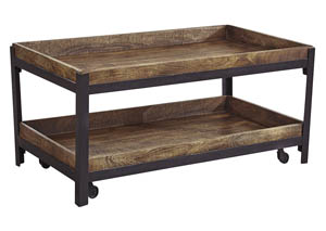 Image for Viggani Two-Tone Rectangular Cocktail Table