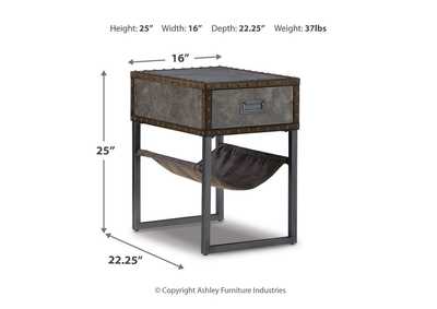 Derrylin Chairside End Table,Signature Design By Ashley