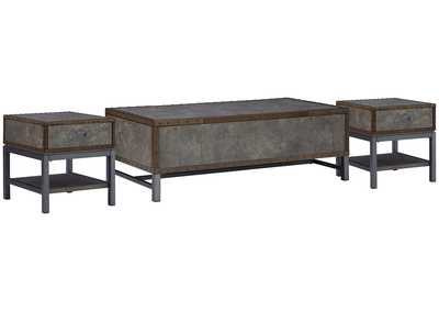 Derrylin Coffee Table with 2 End Tables