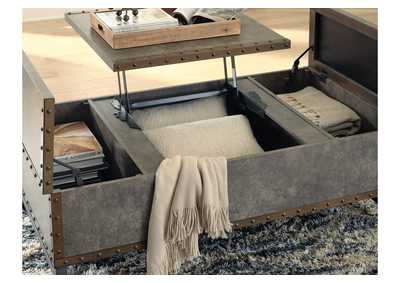 Derrylin Lift-top Coffee Table and 2 Chairside End Tables,Signature Design By Ashley