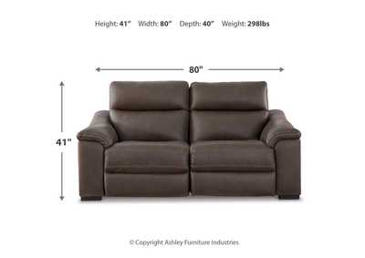 Salvatore 2-Piece Power Reclining Sectional Loveseat,Signature Design By Ashley