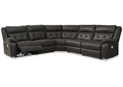 Mackie Pike 5-Piece Power Reclining Sectional,Signature Design By Ashley