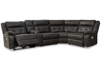 Mackie Pike 5-Piece Power Reclining Sectional,Signature Design By Ashley