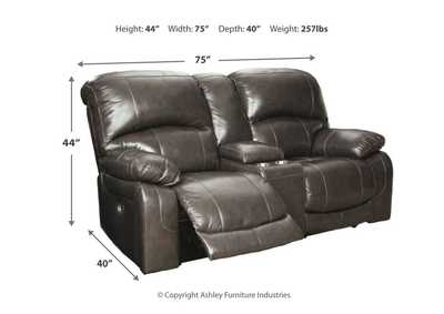 Hallstrung Power Reclining Loveseat with Console,Signature Design By Ashley