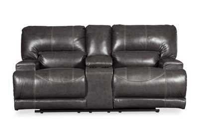 Image for McCaskill Gray Double Reclining Loveseat w/Console