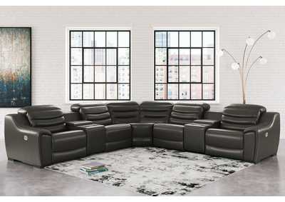 Center Line 7-Piece Power Reclining Sectional,Signature Design By Ashley