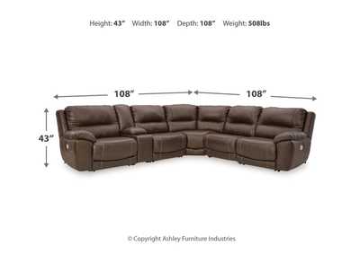 Dunleith 5-Piece Power Reclining Sectional,Signature Design By Ashley